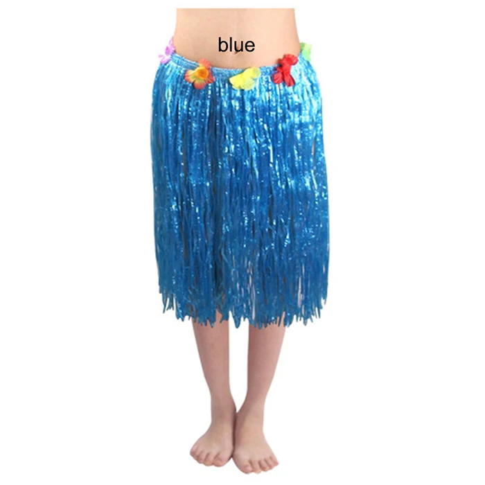 60 см для женщин Гавайская Юбка Хула костюм хула травяная юбочка праздничные цветочные юбки юбка танец хула