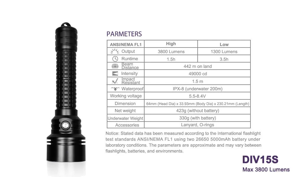 ANYIGEDEJU DIV15S мощный 3800 люмен XPL-V3 светодиодный магнитный переключатель светодиодный фонарик для дайвинга 26650 фонарик 200 м подводный водонепроницаемый