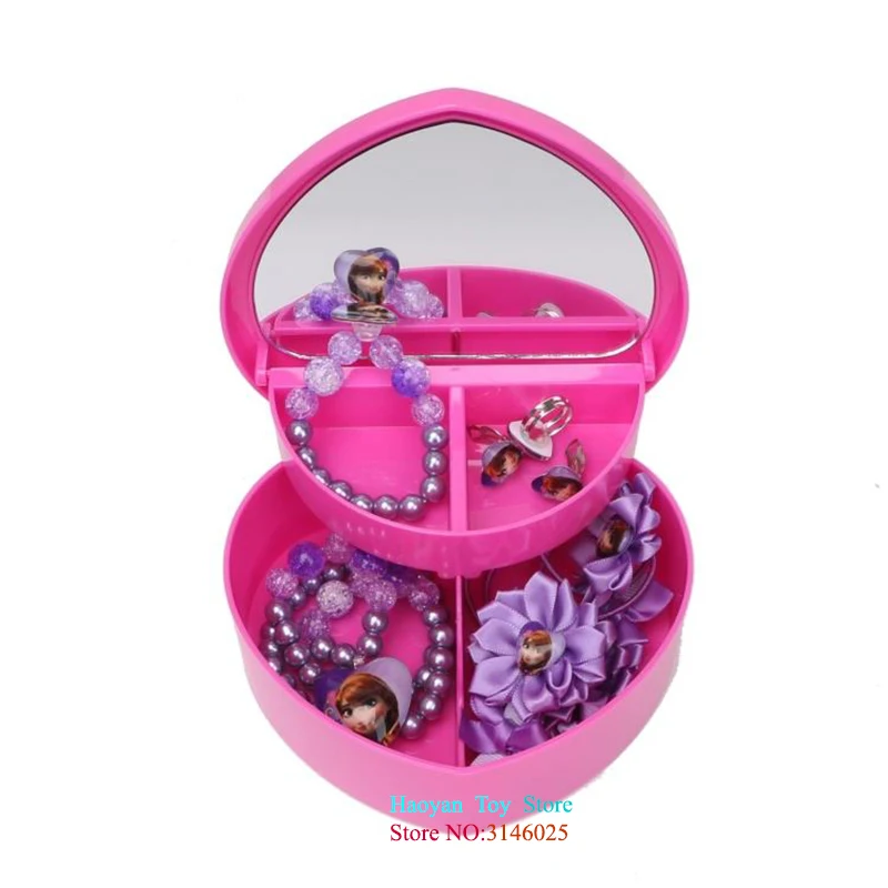 Disney Toys Children Doll Accessories Cartoon New Jewelry Frozen Necklace Aisha Queen Anna Bracelet Set Gifts Box Drop Shipping Disney Toys Children Doll Accessories Cartoon New Jewelry Frozen Necklace Aisha Queen Anna Bracelet Set Gifts Box Drop Shipping