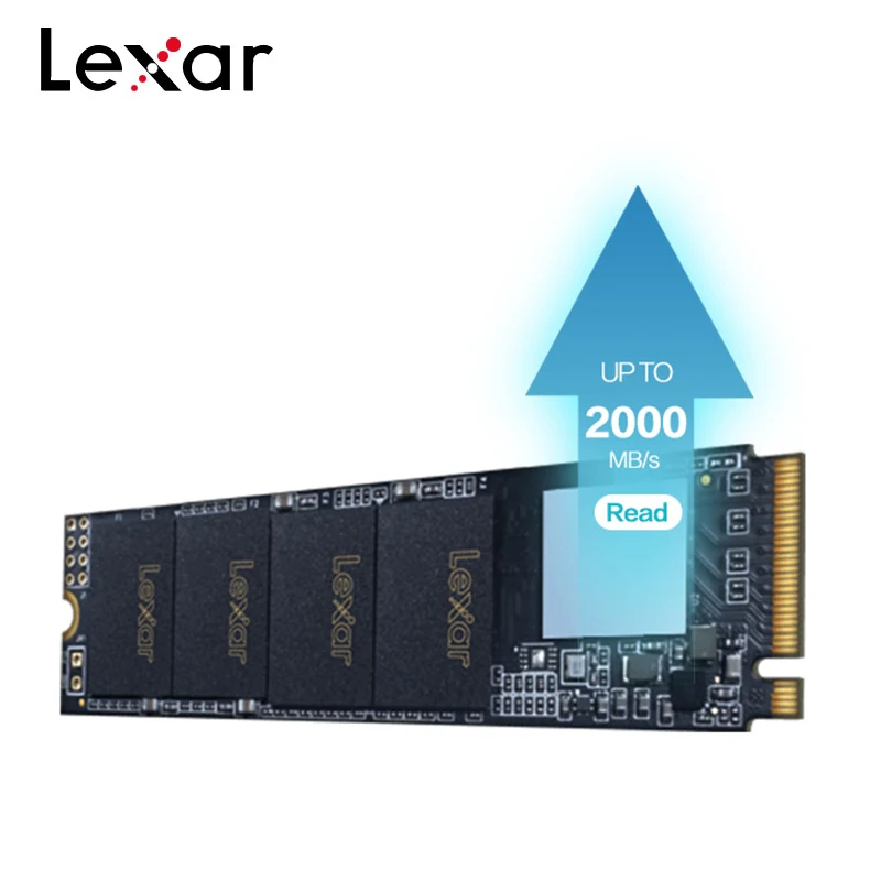 Lexar NM600 M.2 2280 Накопитель SSD с протоколом NVME 2000 МБ/с. LDPC высокоскоростной PCIe Gen3x4 интерфейс Внутренние твердотельные жесткие диски для
