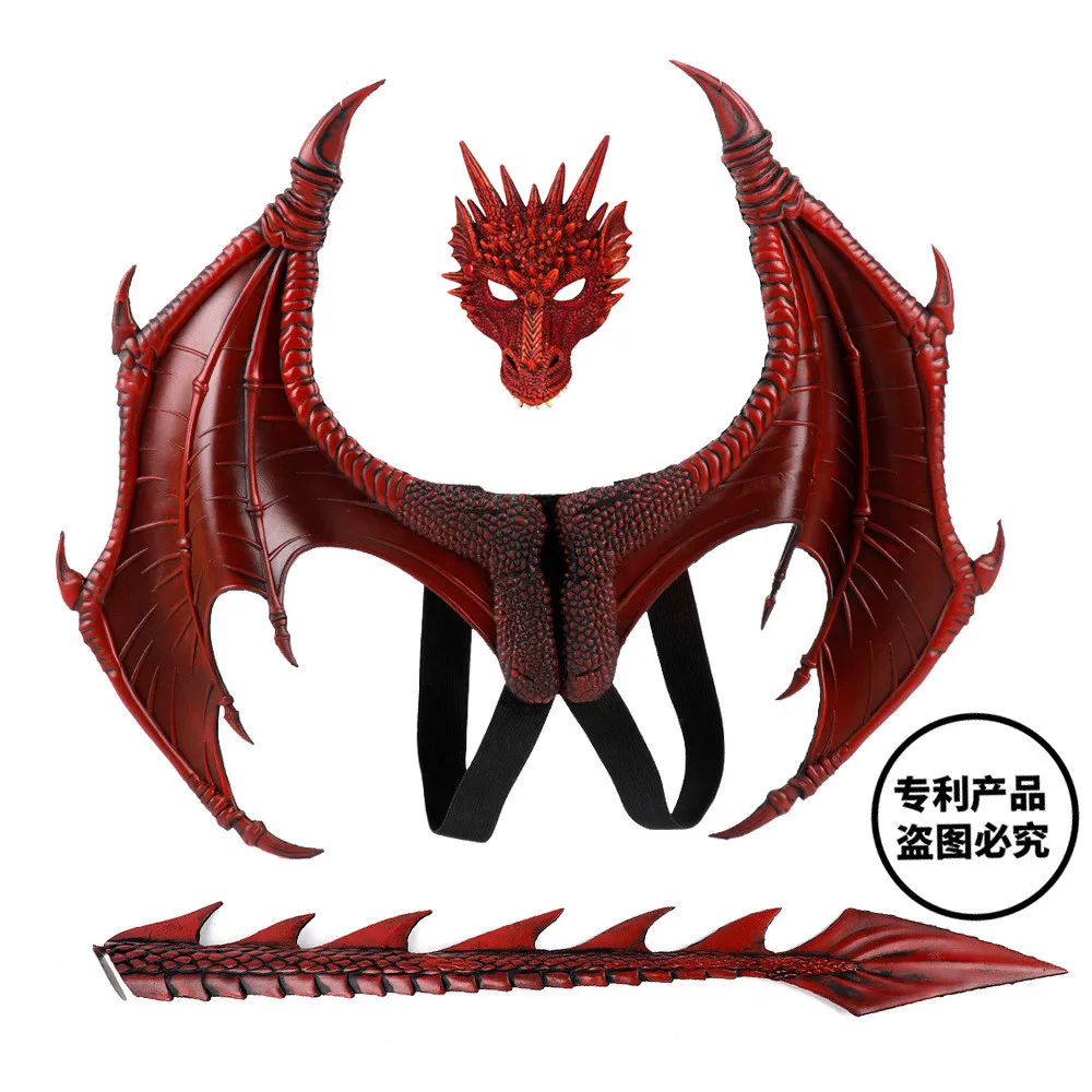 

Disfraz De Dinosaurio Purim Halloween Kids How to Train Your Dragon 3 Cosplay Decoration Set Wing and Tail Child Dragon
