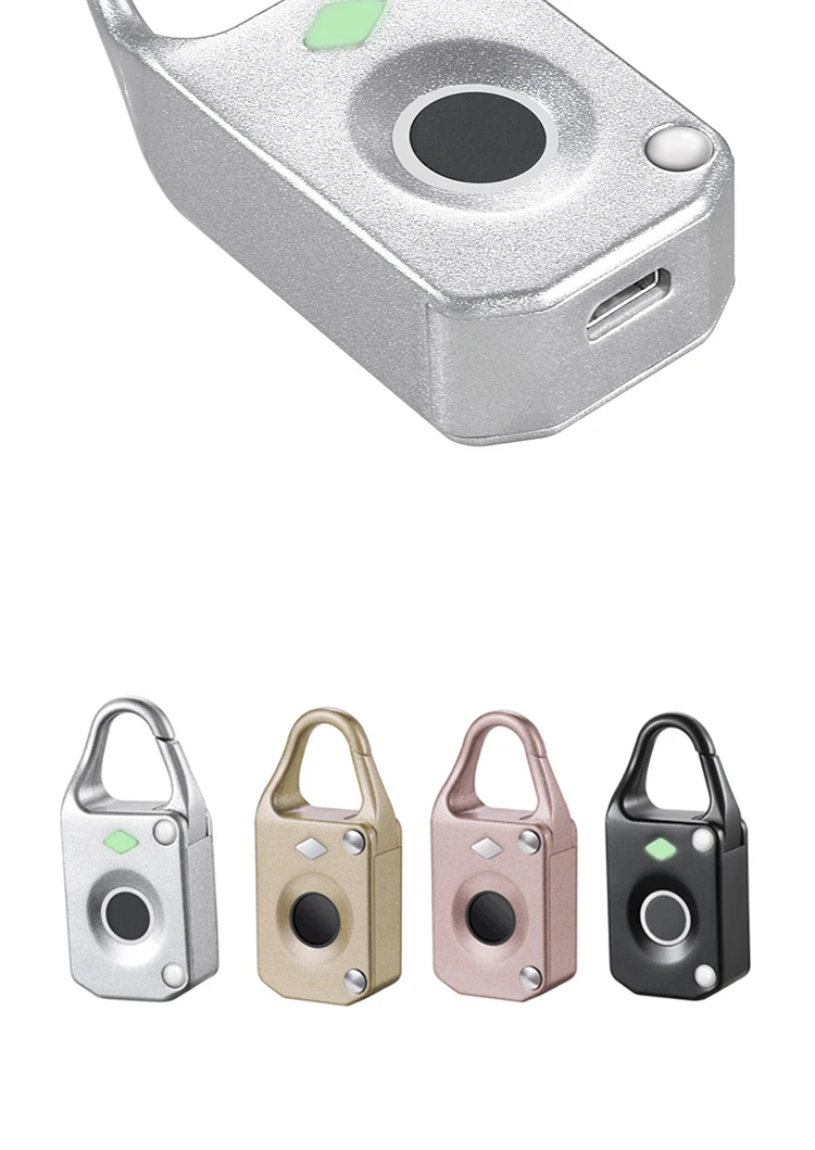 USB Перезаряжаемый смарт-ключ без отпечатков пальцев замок влагозащищенный Противоугонный замок безопасности дверной багажный чехол замок