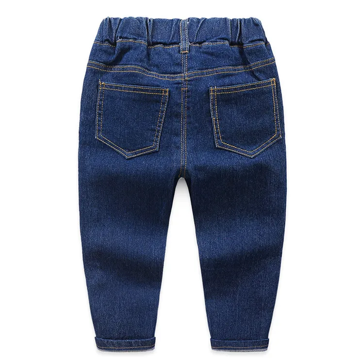 New Children Jeans Pants Autumn Toddler Clothing Solid Kids Denim Slim Trousers Pants For Boy Girl 2-7 Year Wear Clj294