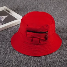 Новые модные повседневные шляпы-ведерки уличная индивидуальная молния рыбацкие шапки мужские и женские унисекс хлопок Лето Осень Весна Банановая шляпа