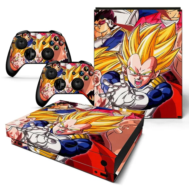 Dragon Ball съемное ПВХ покрытие клейкая плёнка для Xbox One X полное тело Защитная крышка наклейки - Цвет: TN-XboneX-0180