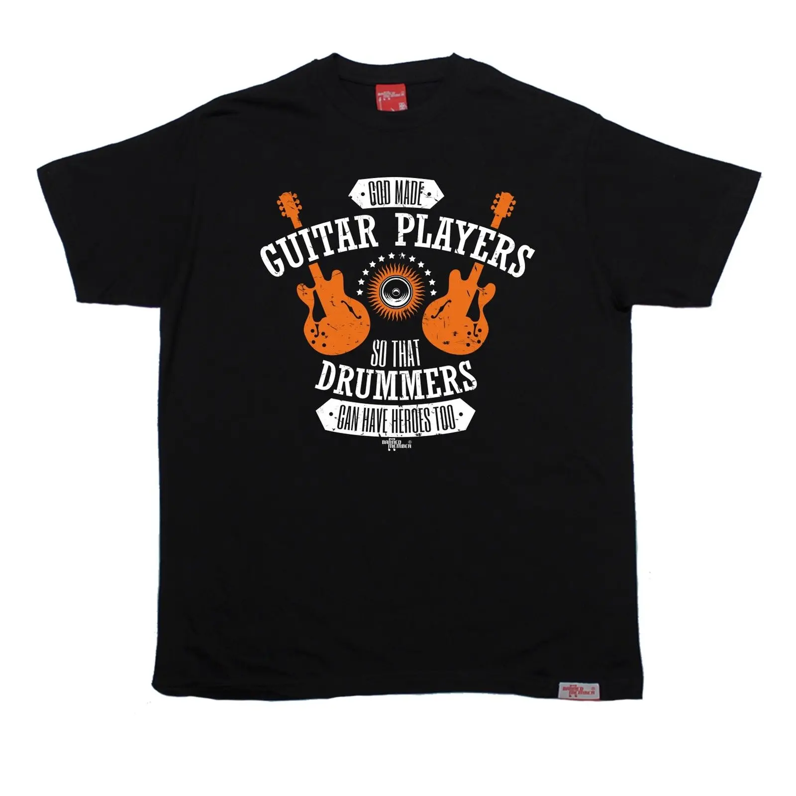 God Guitar Drummers Heroes Too футболка рок металл Забавный подарок на день рождения мужская