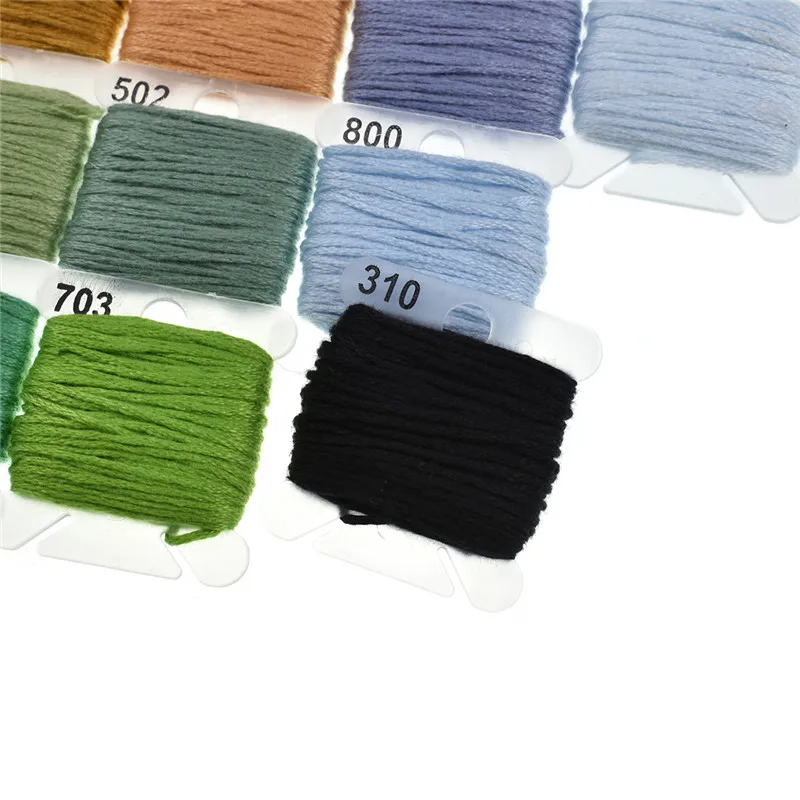 Embroidery Floss with Storage Box 50 Colors Friendship Bracelets Floss Crafts with Plastic Threads Bobbins 40 Pcs Sewing Kits  (2)