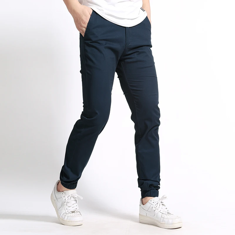 Плюс размер 8XL 7XL 6XL 5XL Джоггеры мужские штаны Осенние новые Брендовые однотонные повседневные мужские брюки Горячая Распродажа спортивные брюки - Цвет: Синий