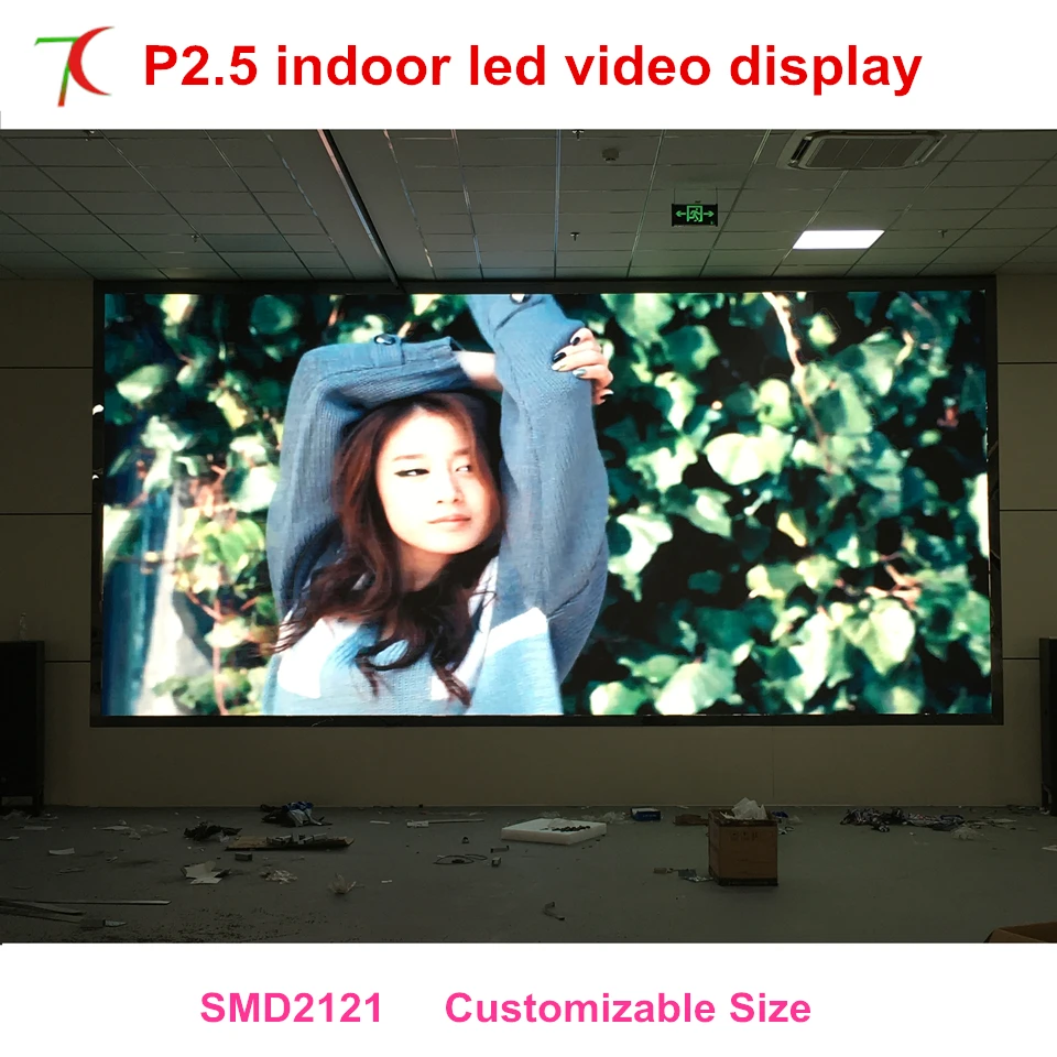 

Yao Caixing P2.5 indoor full color unit board for led screen,2000cd,160.000pixels high resolutions