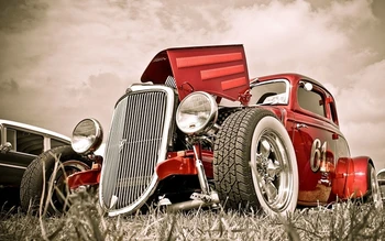 

vehicles cars auto rod rat classic retro old stance candy wheels grill 4' Size Home Decoration Canvas Poster Print