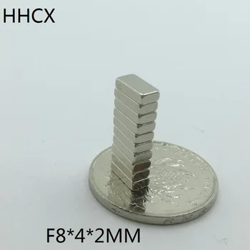 

10pcs/lot magnet 8x4x2 mm N35 Strong Square NdFeB Rare Earth Magnet 8*4*2 Neodymium Magnets 8mm x 4mm x 2mm