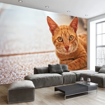 

Creative Cartoon Cat TV Sofa background wallpaper living room bedroom hotel mural gallery Home decoration YBZ237