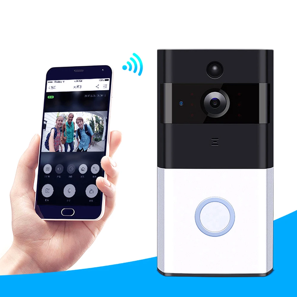 Kebidu wifi видео дверной звонок камера безопасности ИК-сигнализация умный ip-интерком Видео дверной телефон дверной звонок для квартиры