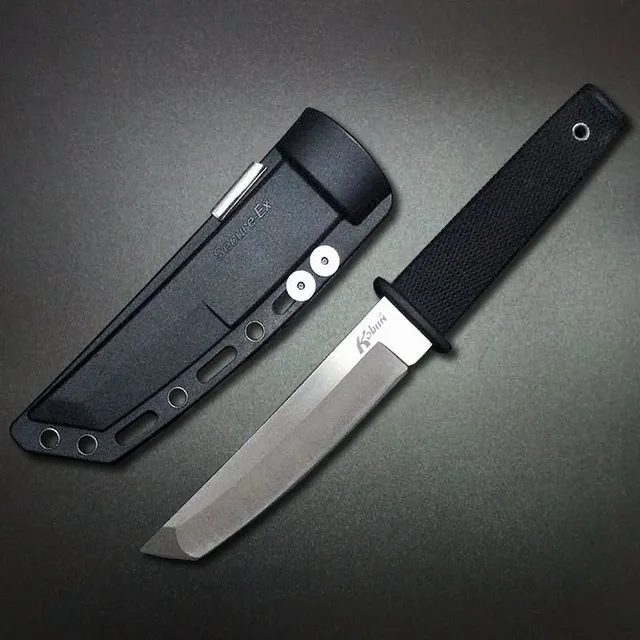 Mengoing 9 Stainless Steel Cold Steel Fixed Blade Knife Survival ...