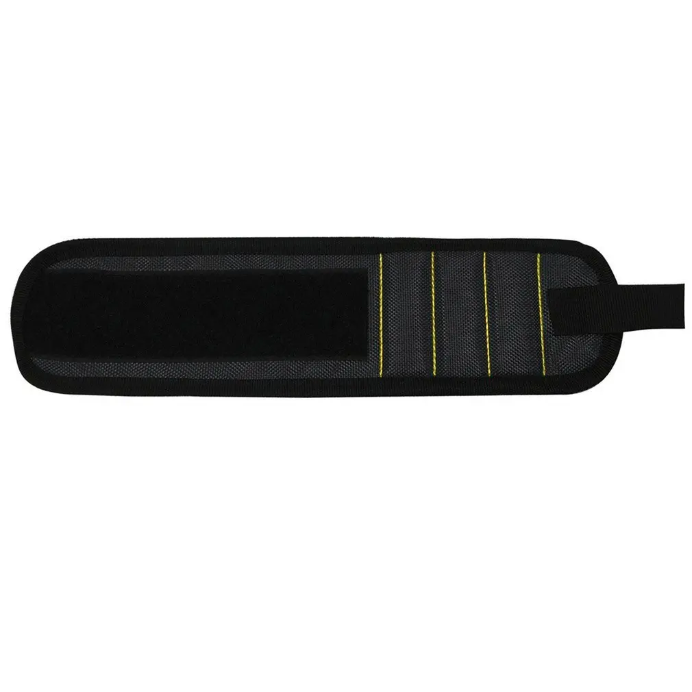 Стоящий походный магнитный браслет портативный многофункциональный инструмент для ремонта на открытом воздухе держатель EDC электрик наручный ремень - Цвет: Черный