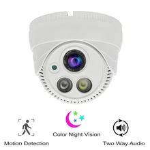 Движение-активированный полный Цвет Ночное видение умная охранная купольная камера с WiFi 1080P HD камера охранного видеонаблюдения CCTV Камера двухстороннее аудио