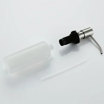 จัดส่งฟรีสแตนเลสสตีลเคาน์เตอร์อ่างล้างจานสบู่ในตัว Hand Soap Dispenser ปั๊ม,ขนาดใหญ่13 OZ Bot 2