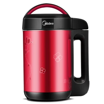 

High Quality Double Layers Stainless Steel Soy Milk Maker 1200ml 800w Portable Soybean Machine Multifunction Juicer Red