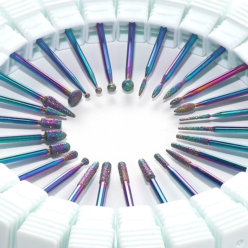 

Colorful Nail Drill Bits for Electric Machine Grinding Shaping Nail Files Pedicure Replacement Sanding Block Nail Art Tool