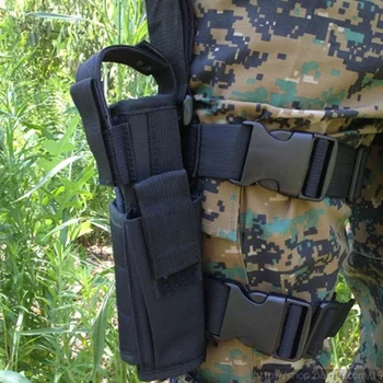 

Adjustabl Tactical Pistol Drop Leg Thigh Holster w/ Mag Pouch Right Hand Outdoor Tactical Pouch with Adjustable Magic Strap