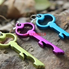 100 шт./лот DHL ключевых форме брелок открывалка для бутылок Алюминий сплава открывалка для бутылок пива дешевые брелки