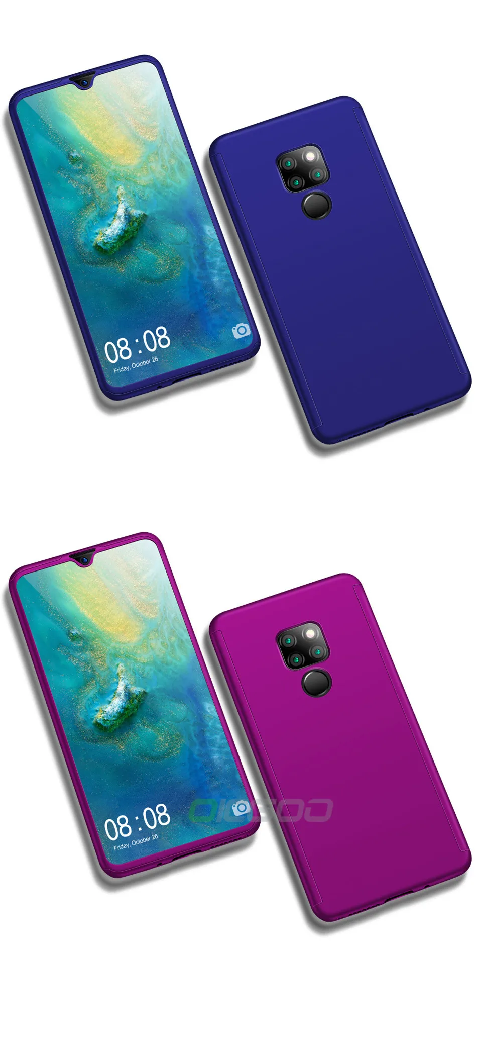 OICGOO 360 Полный чехол для телефона для huawei P20 mate 20 Pro Lite 20X Coque чехол для huawei P30 mate 10 Pro mate 20 X Lite чехол s