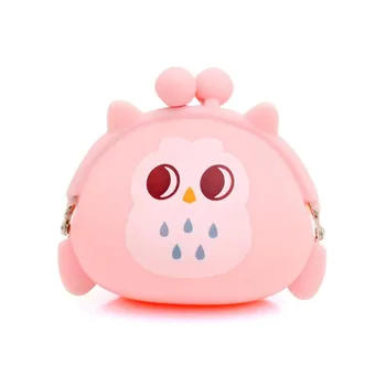 

Cartoon Owl wallet Coin Purse change wallet Candy purse wallet Silicone Coin bag Mini coin Wallet for women,carteira feminina