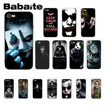 Babaite Бэтмен Джокер черный мягкий чехол для телефона iPhone 8 7 6 6S Plus 5 5S SE XR X XS MAX Coque Shell