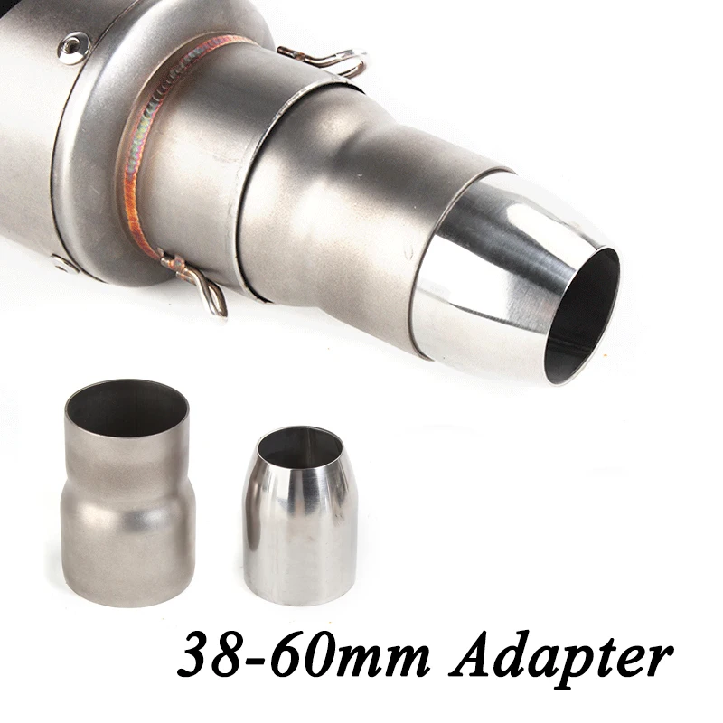 

Universal Motorcycle Exhaust Pipe Adapters Stainless Steel Adapters 38-51MM Adapter 61-51MM Connector Exhaust Pipe Interface
