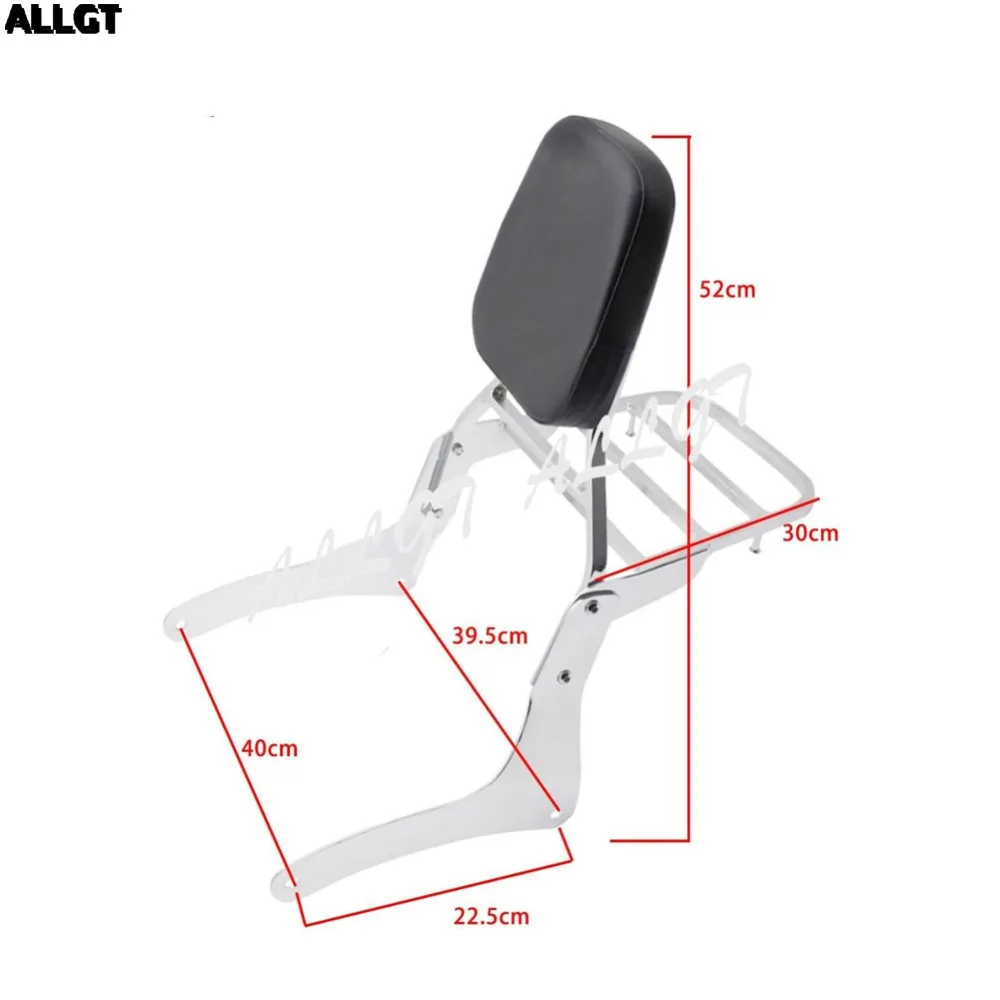 Багажная стойка ALLGT для спинки Кавасаки Вулкан VN900 Classic 1996 1997 1998 1999 2012|sissy bar backrest|sissy