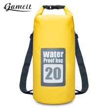 Gameit 20L Водонепроницаемый сухой мешок сумка для плавания путешествия рюкзак для сплава по рекам хранения спортивные сумки Дорожный комплект 2 цвета