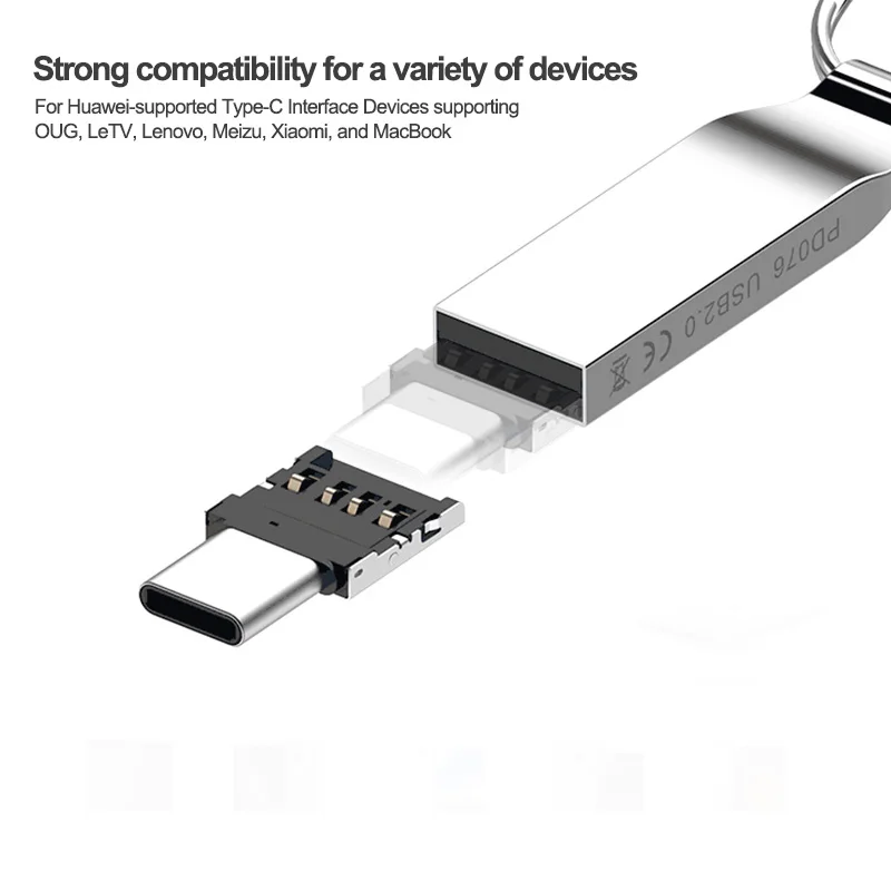 Type-C USB-C USB 2,0 OTG адаптер для Xiaomi Mi A1 для samsung Galaxy S8 Plus Oneplus 5T Macbook Pro type C OTG конвертер