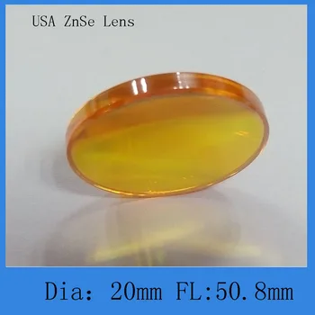 

High quality Dia 20mm USA Imported Znse CO2 Laser Focus Lens 50.8 mm focus length for cutting