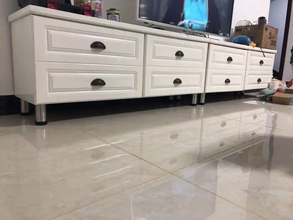 4pcs 150mm Height Adjustable Stainless Steel Furniture Legs Feet