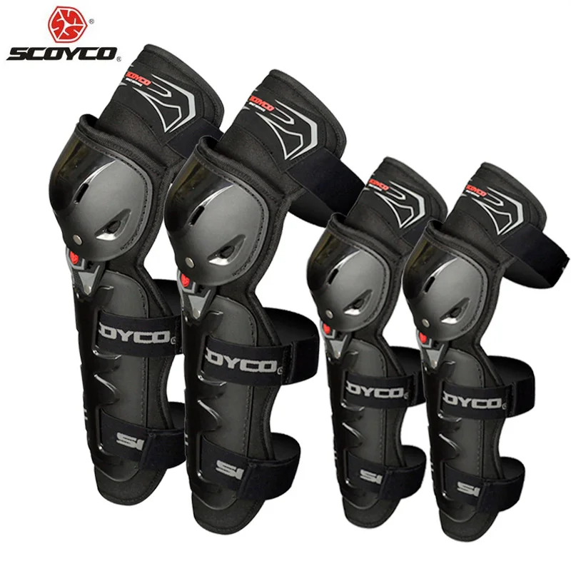 

Scoyco Motorcycle Racing Elbow pads and Kneepads Motocross MX Protector K11H11 Motorbike Riding Protective Gear 4PCS