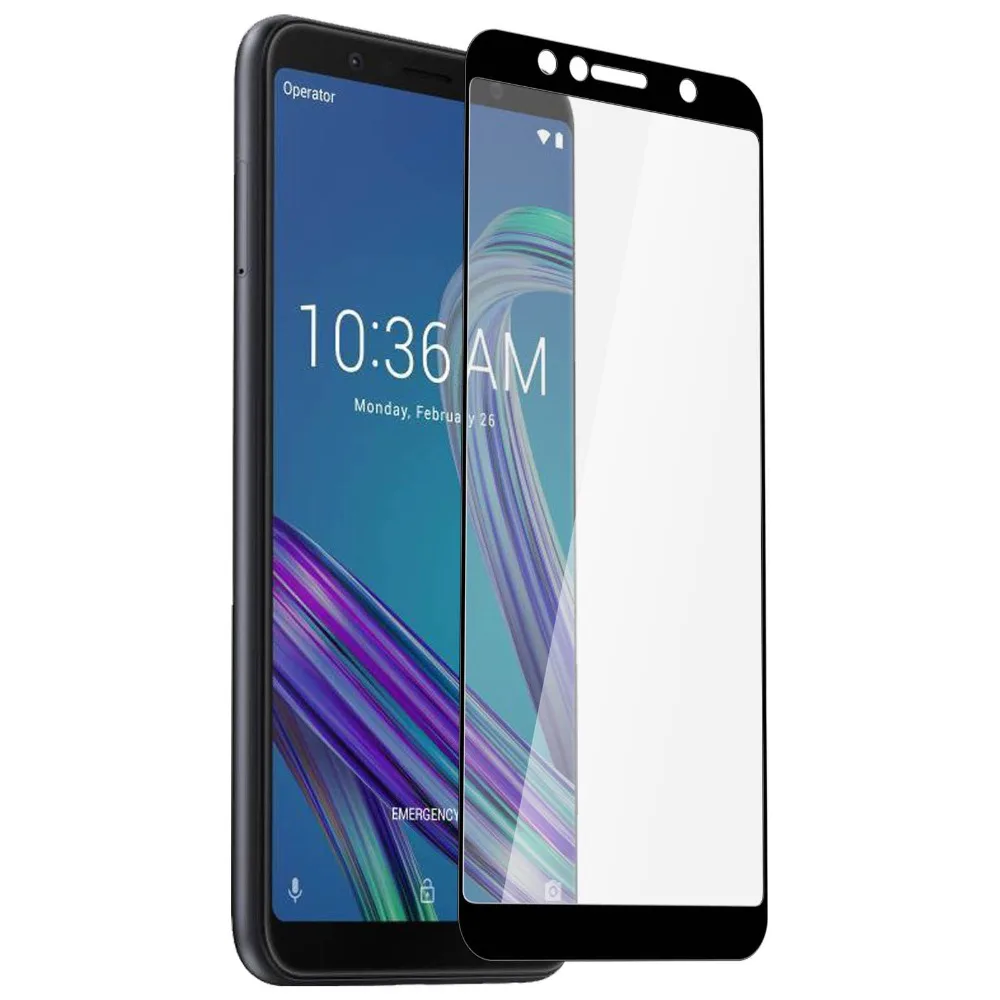 HD закаленное защитное Glass стекло на Asus ZenFone Max Pro M1 ZB601KL / ZB602KL ZB ZB602 602 602KL Экран Full Cover стекло Glass на asus zenfone max pro(m1) zb602kl / стекло на асус зенфон макс про м1 zb602kl