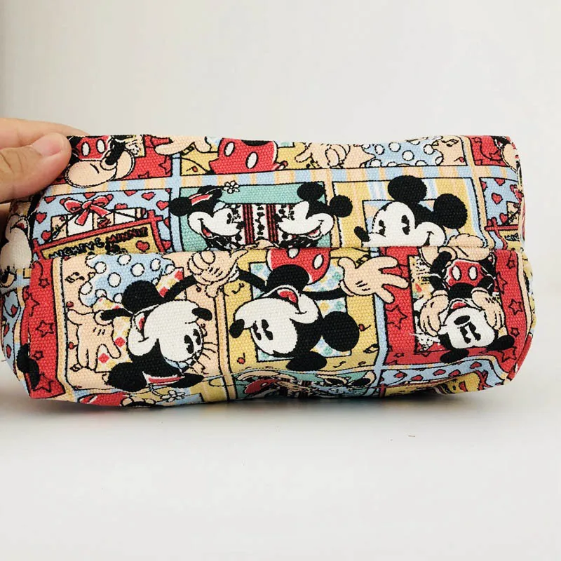 Disney Новый Рюкзак Kawaii Мультфильм Микки Маус для женщин плечо холст хозяйственные