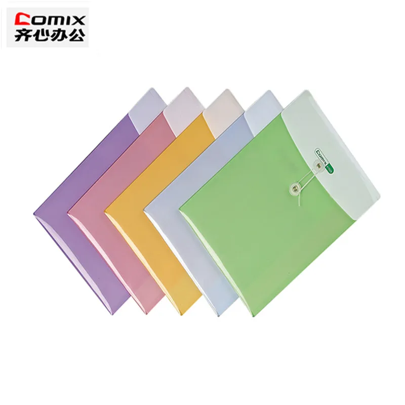 5 pieces / lot Office Supplies Super cute! File Pocket Document Bag Folders Expanding filein