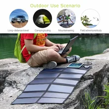 80W Foldable Solar Panel Sunpower Solar Charger with iSolar Technology for Laptop, Tablet, ipad,Smartphone, iPhone, Samsung etc