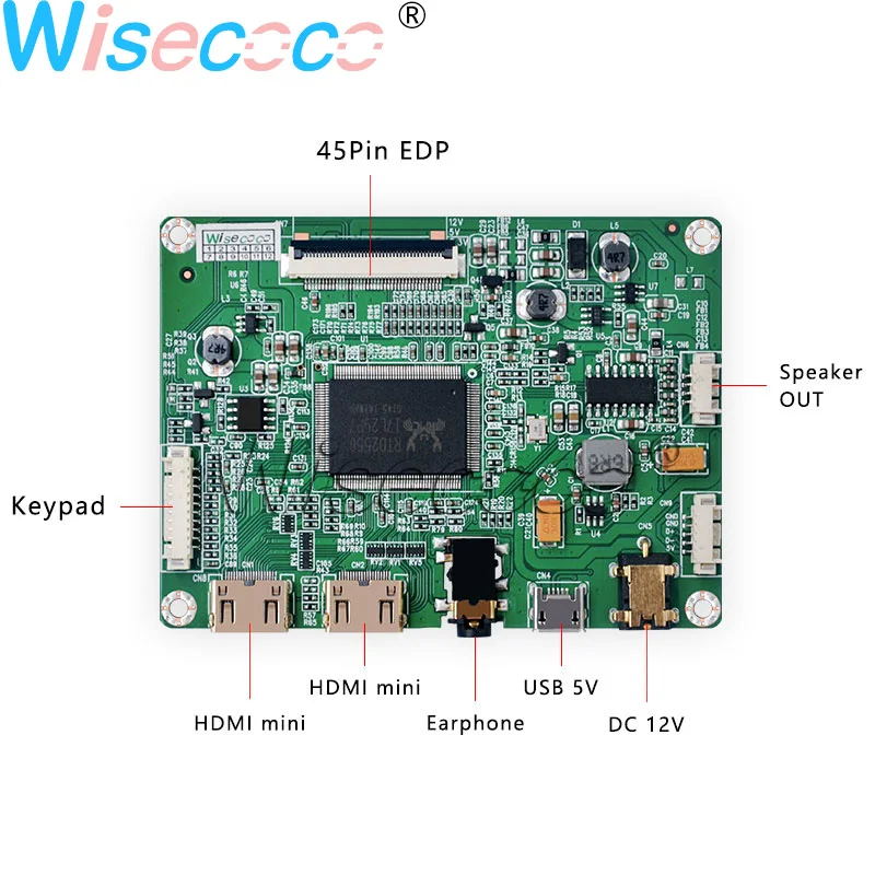 Wisecoco 10,1 дюймов LTL101DL03 T01 2560*1600 2K ЖК-дисплей экран ips панель с платой драйвера 45pin EDP к HDMI для планшета и планшета