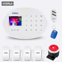 KERUI Wireless W20 Touch Screen WiFi GSM 850/900/1800/190 MHZ Home Security Anti-theft Protection Alarm System Kit