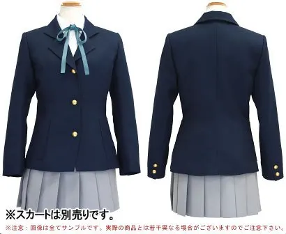 

K-On School Uniform Cosplay Costume Custom Any Size woman costume