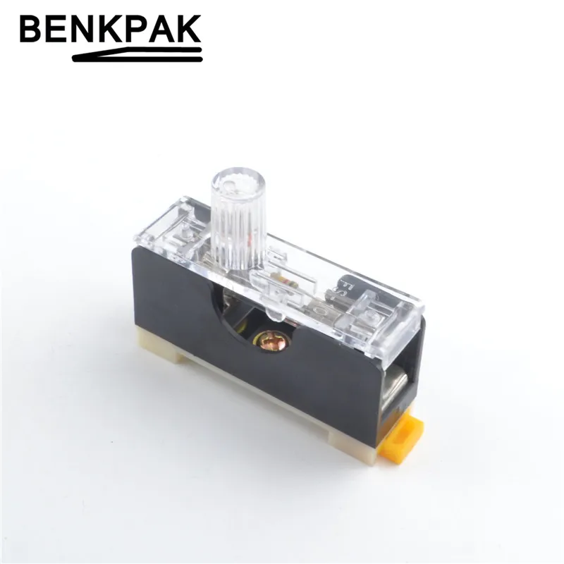 35MM DIN Rail 6x30mm glass fuse holder Single guide fuse ... single fuse box holder handy 