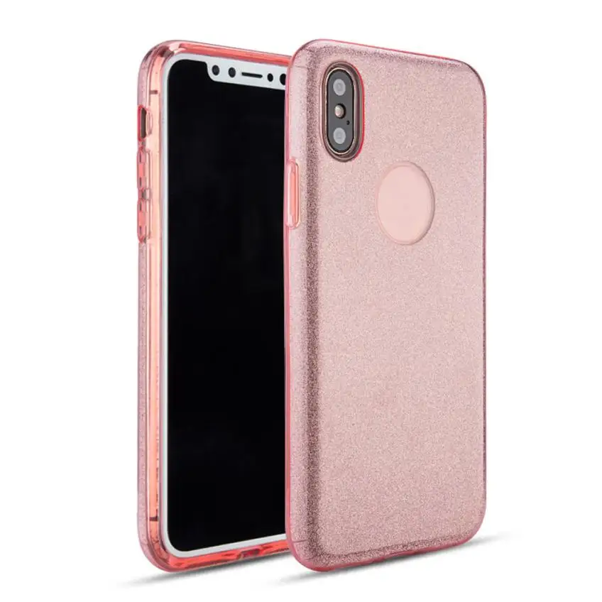HL Роскошный тонкий окрашенный ультратонкий Блестящий ТПУ+ PC чехол для iPhoneX Прямая sep21