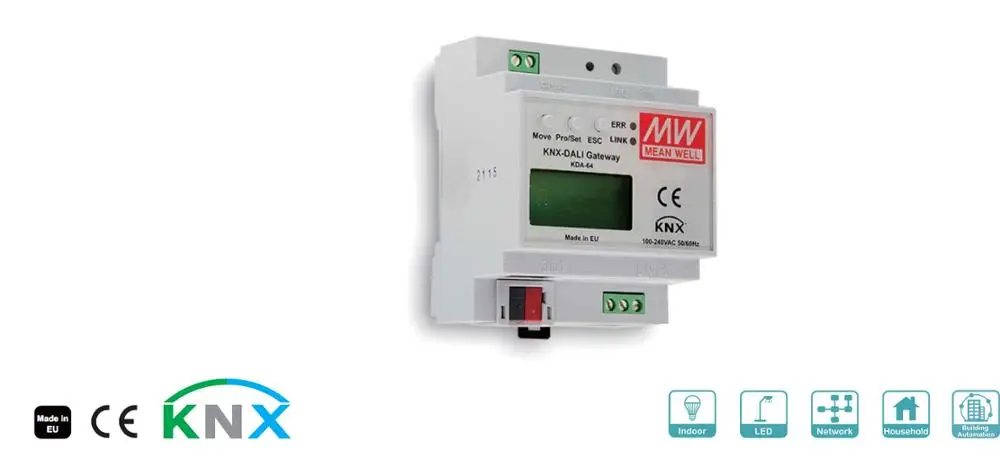 

KNX to DALI Gateway smart home system