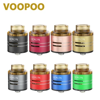

100% Original VOOPOO DEMON RDA Atomizer 24mm Diameter RDA Tank with A Food-grade PEI Drip Tip Single/Double Coils E-cig Atomizer