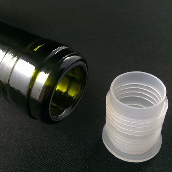 

50 Pcs Screws Type Wine Stopper Environmental Thickened Type Grade Plastic Stopper Beer Wine Bottles Bar Tools Household