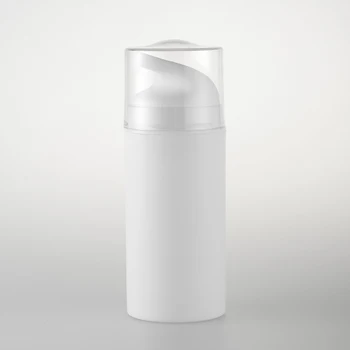 

30 X 50ML Clip-on Vacuum Lotion Refillable Bottles White & Black ECO Cosmetic Packaging Jar Wholesale