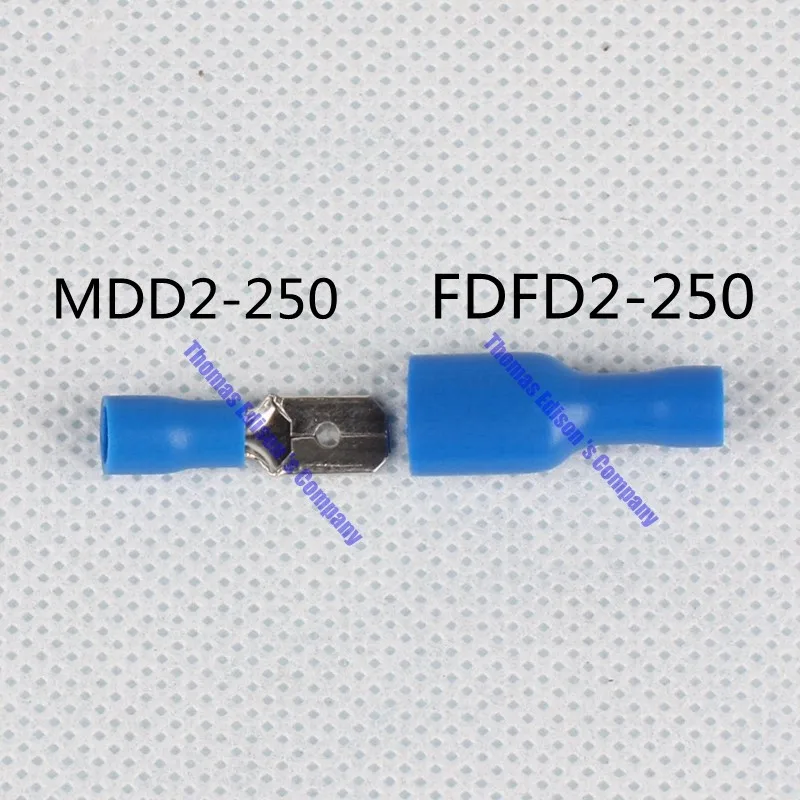 MDD FDFD Женщина мужчина Изолированные Лопаты совместных 100 ШТ. Разъем Обжимной Вывод Разъемы Кабель Провод Разъем MDD+ FDFD FDFD+ MDD