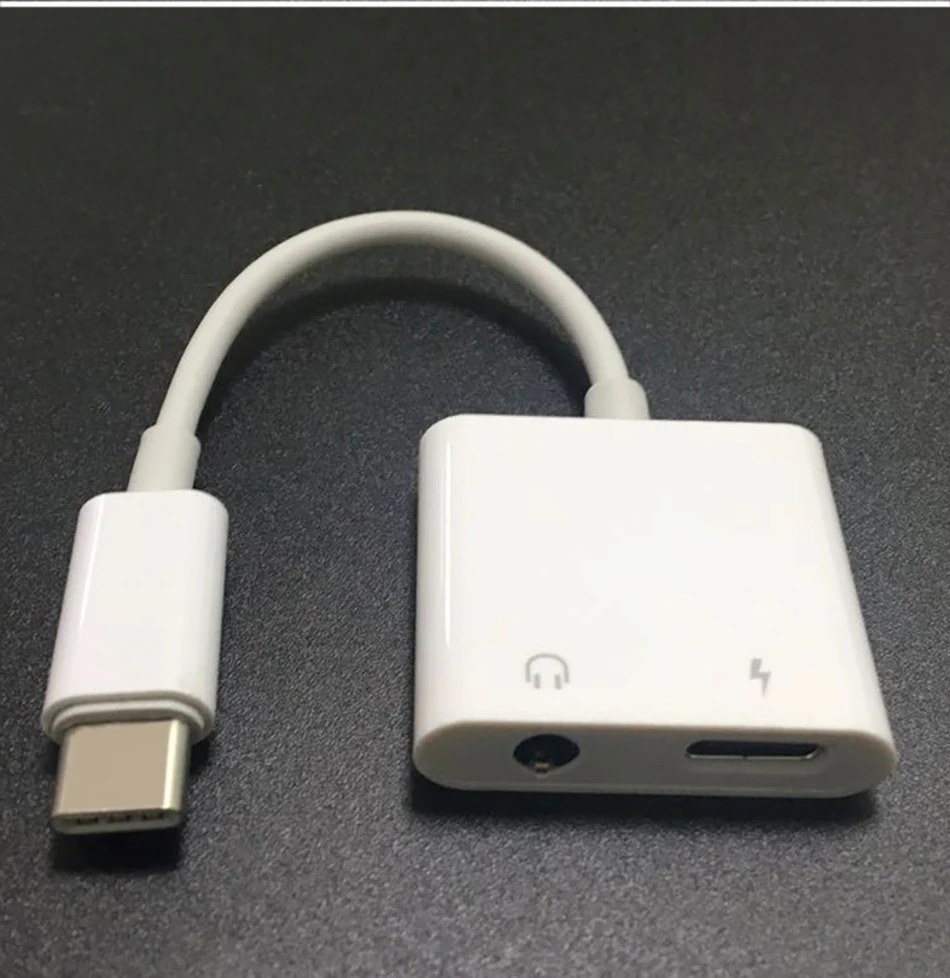 !ACCEZZ Adapter USB Type C For Huawei Samsung S8 S9 Plus 3.5mm Jack Earphone Calling Audio Connector Type-C Fast Charger Adapter (11)
